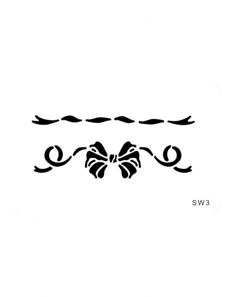 Stencil - Festive Bow & Ribbon